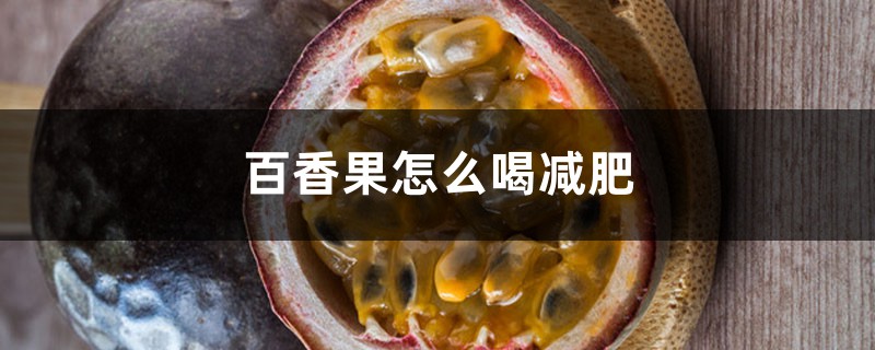 百香果怎样喝减肥