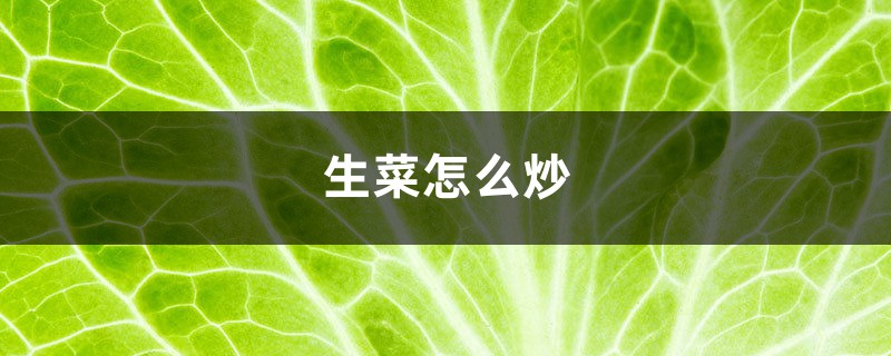 生菜怎样炒，生菜的做法