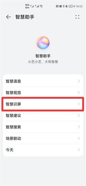 智慧识屏怎样关闭