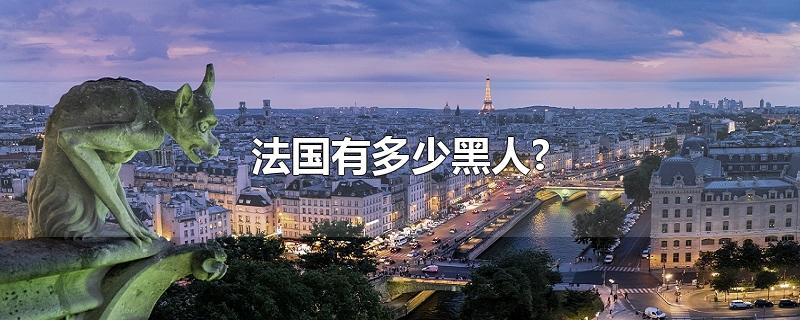 法国有多少黑人?