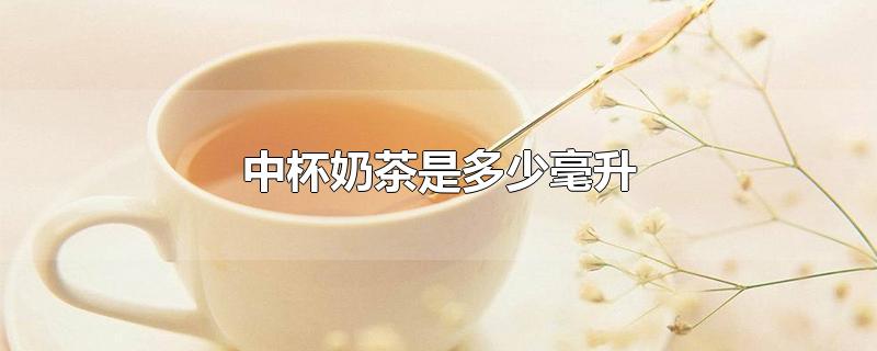 中杯奶茶是多少毫升