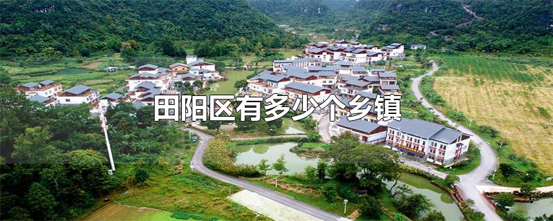 田阳区有多少个乡镇