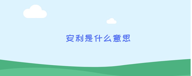 安利是什么意思