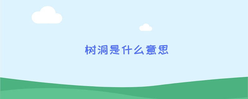 树洞是什么意思