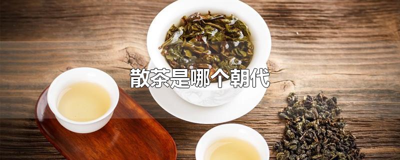 散茶是哪个朝代