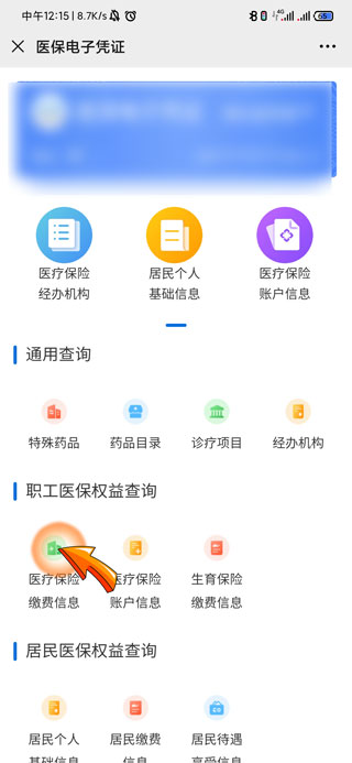 微信怎么查询医保缴费记录