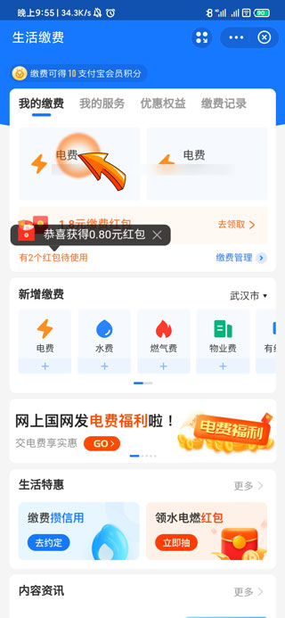 支付宝怎么查电费账单明细