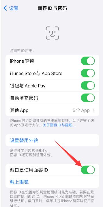 iPhone11promax戴口罩怎么面部识别