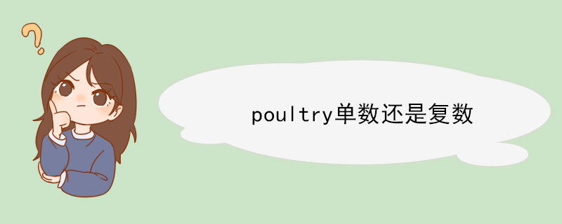 poultry单数还是复数 poultry的短语