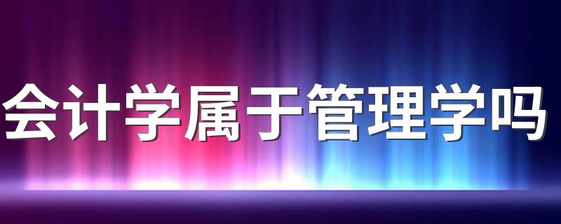 会计学属于管理学吗 主要学什么课程