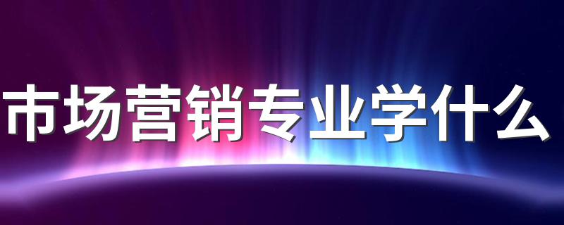 市场营销专业学什么 有哪些内容