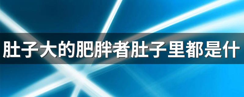 肚子大的肥胖者肚子里都是什么?