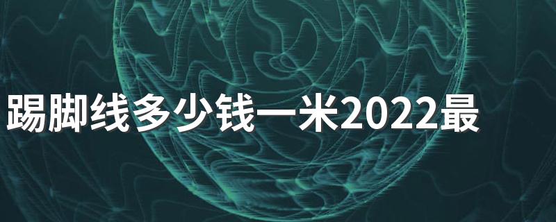 踢脚线多少钱一米2022最新价格表 安装踢脚线多少钱一米