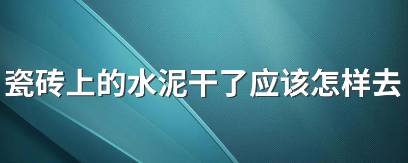 瓷砖上的水泥干了应该怎样去除