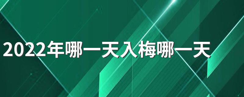 2022年哪一天入梅哪一天出梅 下雨天千万别刷漆为什么