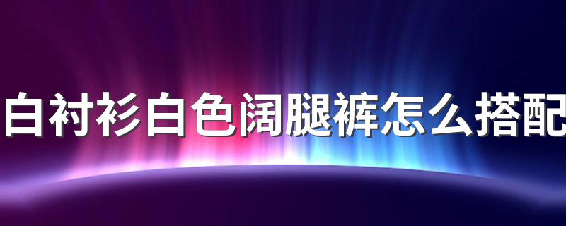 白衬衫白色阔腿裤怎么搭配 搭配方法介绍