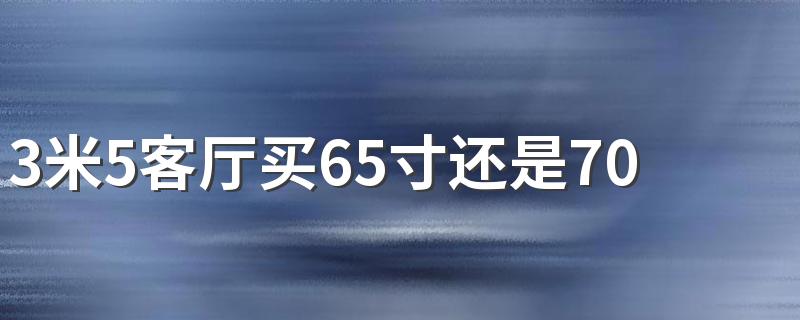 3米5客厅买65寸还是70寸电视 沙发到电视的最佳距离是多远