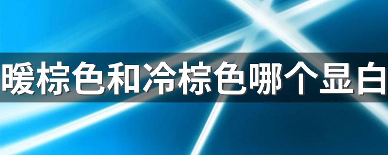 暖棕色和冷棕色哪个显白 冷棕色和暖棕色的区别