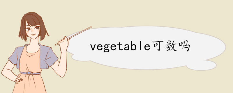 vegetable可数吗