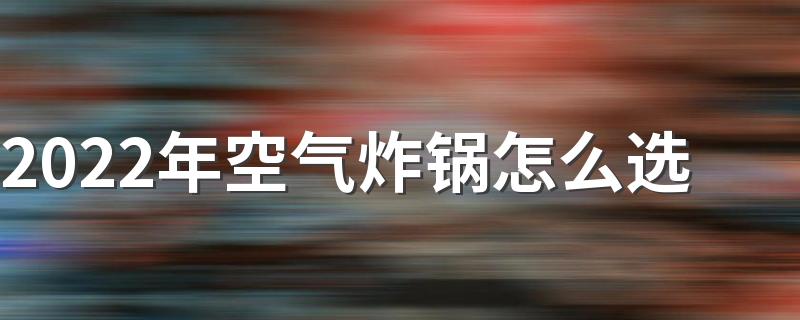 2022年空气炸锅怎么选 空气炸锅有什么优缺点