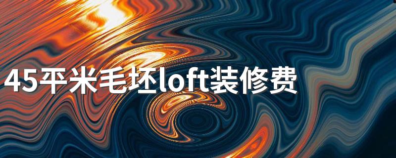 45平米毛坯loft装修费用一般多少 45平米毛坯loft装修中间用什么隔开