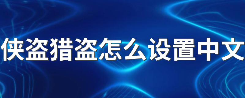 侠盗猎盗怎么设置中文 今天小编就来教大家