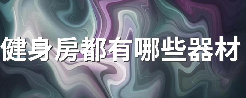 健身房都有哪些器材 健身房有什么器材