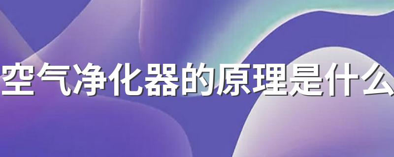 空气净化器的原理是什么 空气净化器工作原理是什么