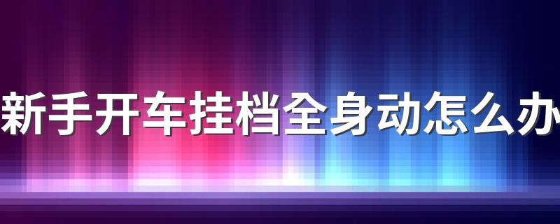 新手开车挂档全身动怎么办 开车挂档应该怎么做