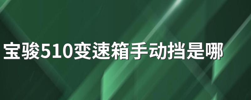 宝骏510变速箱手动挡是哪产的 什么是变速箱