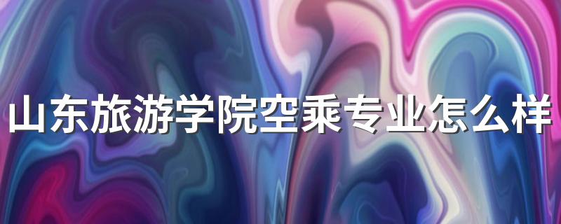 山东旅游学院空乘专业怎么样 2022年空乘专业就业前景