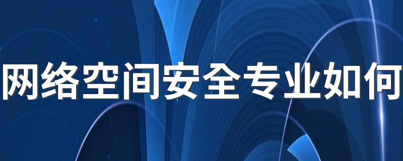 网络空间安全专业如何 要学吗前景好吗