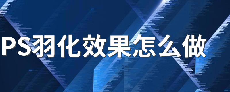 PS羽化效果怎么做 PS中如何使用羽化选项