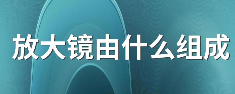 放大镜由什么组成 放大镜由透镜和镜柄两部分组成