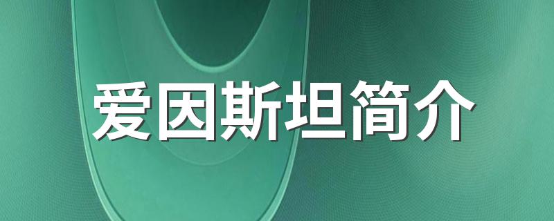 爱因斯坦简介 爱因斯坦个人简介