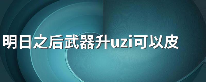 明日之后武器升uzi可以皮肤好吗? 简介明日之后武器升级uzi可以肤