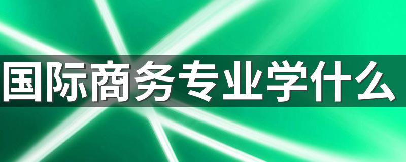 国际商务专业学什么 就业方向有哪些