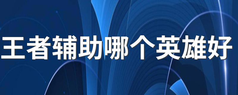 王者辅助哪个英雄好 辅助英雄有什么技能