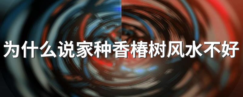 为什么说家种香椿树风水不好 院中有五树子孙一直富是哪五树