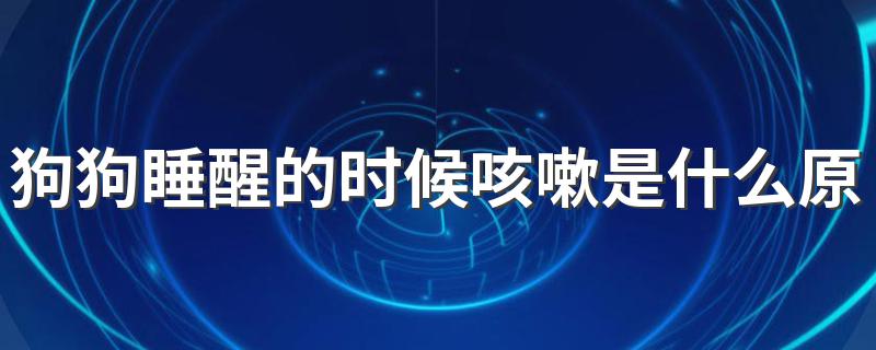 狗狗睡醒的时候咳嗽是什么原因 狗狗睡醒的时候咳嗽的原因介绍