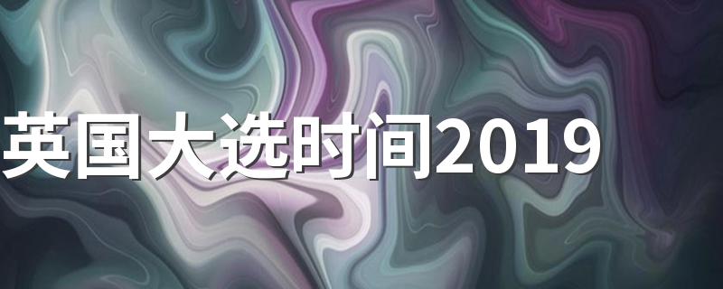 英国大选时间2019 英国大选是什么