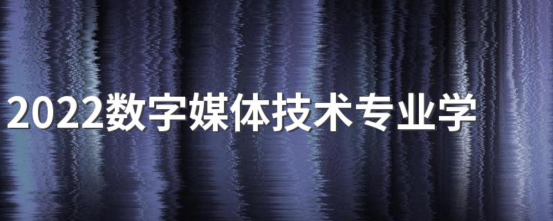 2022数字媒体技术专业学什么 有哪些课程