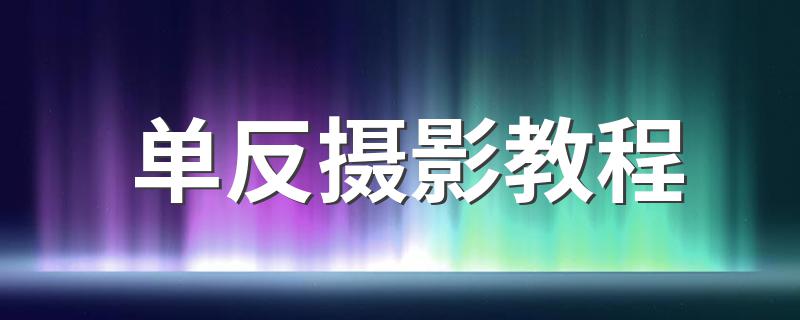 单反摄影教程 掌握这些技巧让你拍出好照片