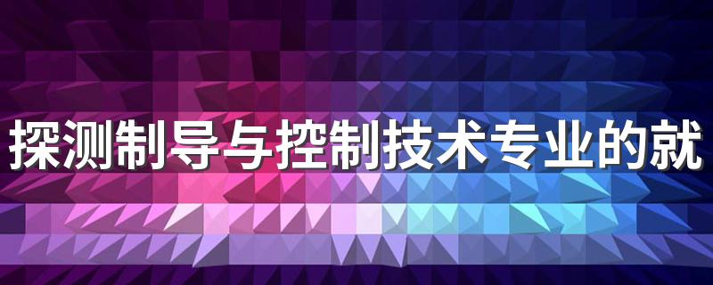 探测制导与控制技术专业的就业前景如何