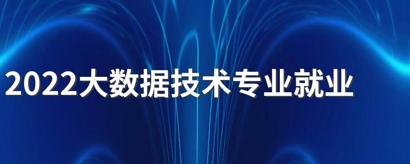 2022大数据技术专业就业方向 有前途吗