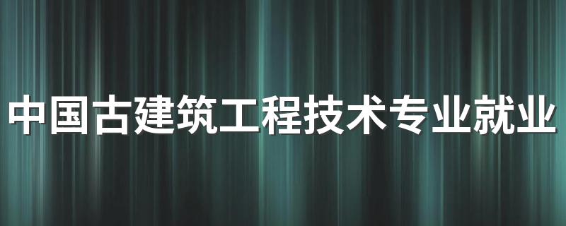 中国古建筑工程技术专业就业方向与就业前景怎么样