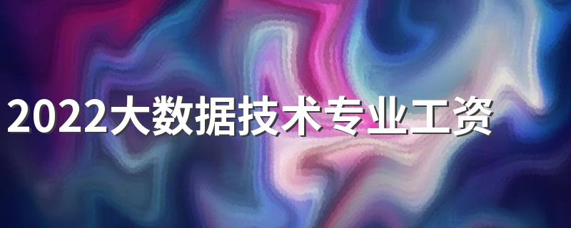 2022大数据技术专业工资高吗 毕业生薪酬待遇