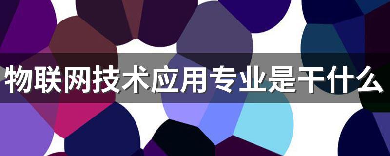 物联网技术应用专业是干什么的 好找工作吗