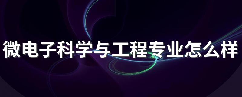 微电子科学与工程专业怎么样 就业前景好吗