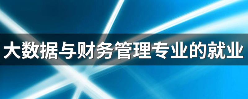 大数据与财务管理专业的就业前景和就业方向